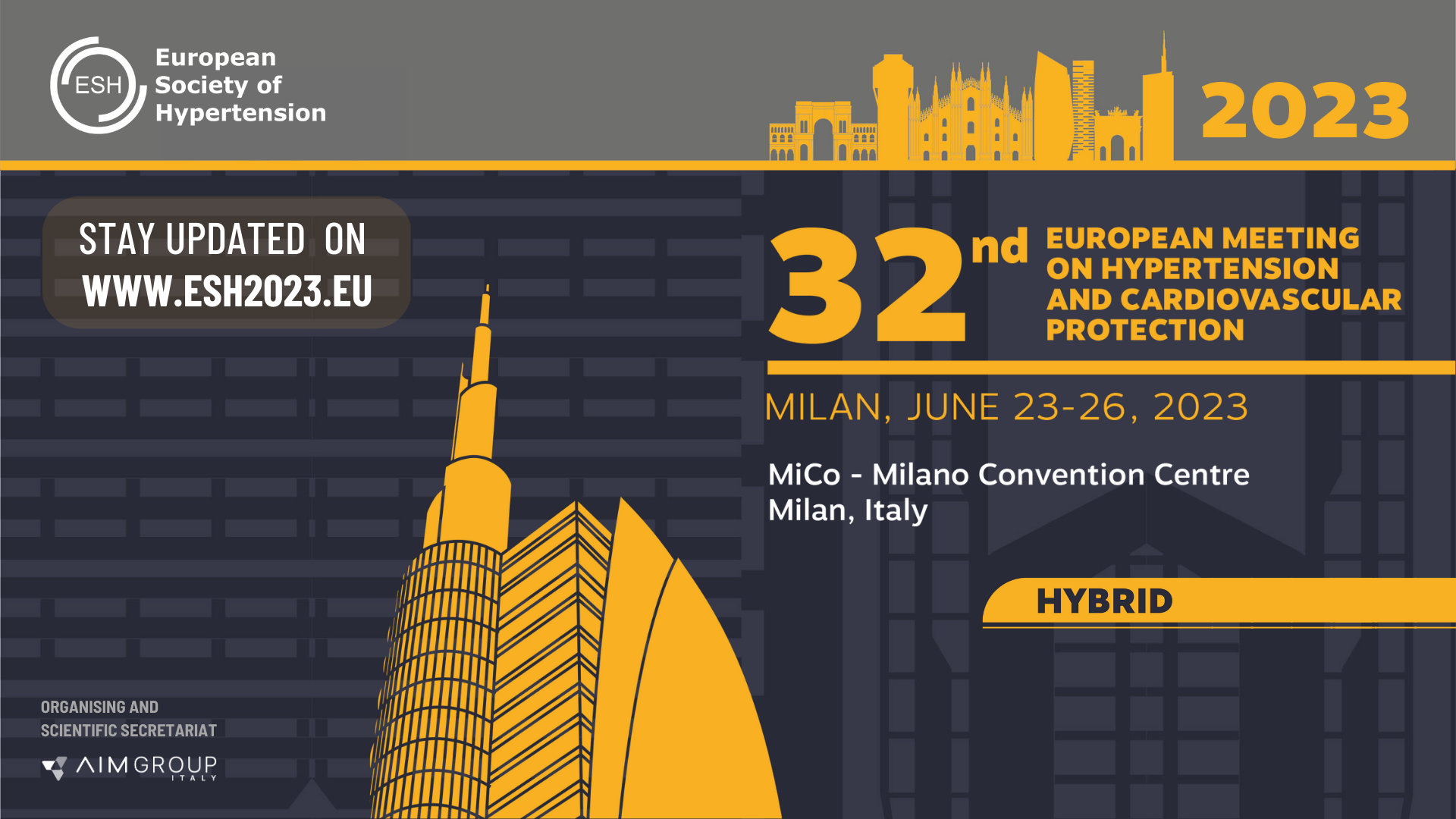 32nd European Meeting on Hypertension and Cardiovascular Protection - Milan, June 23-26, 2023